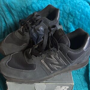 New Balance Kids Black Athletic Sneakers